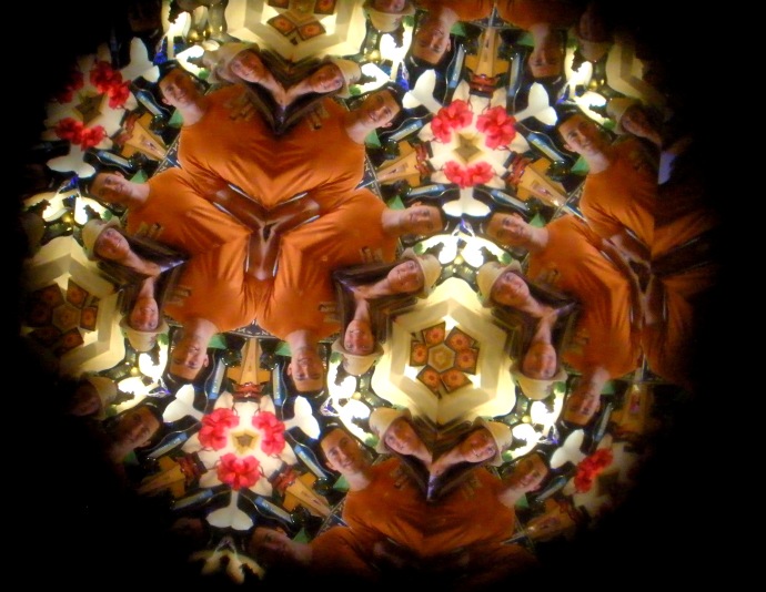 Ryan and I in a kaleidoscope